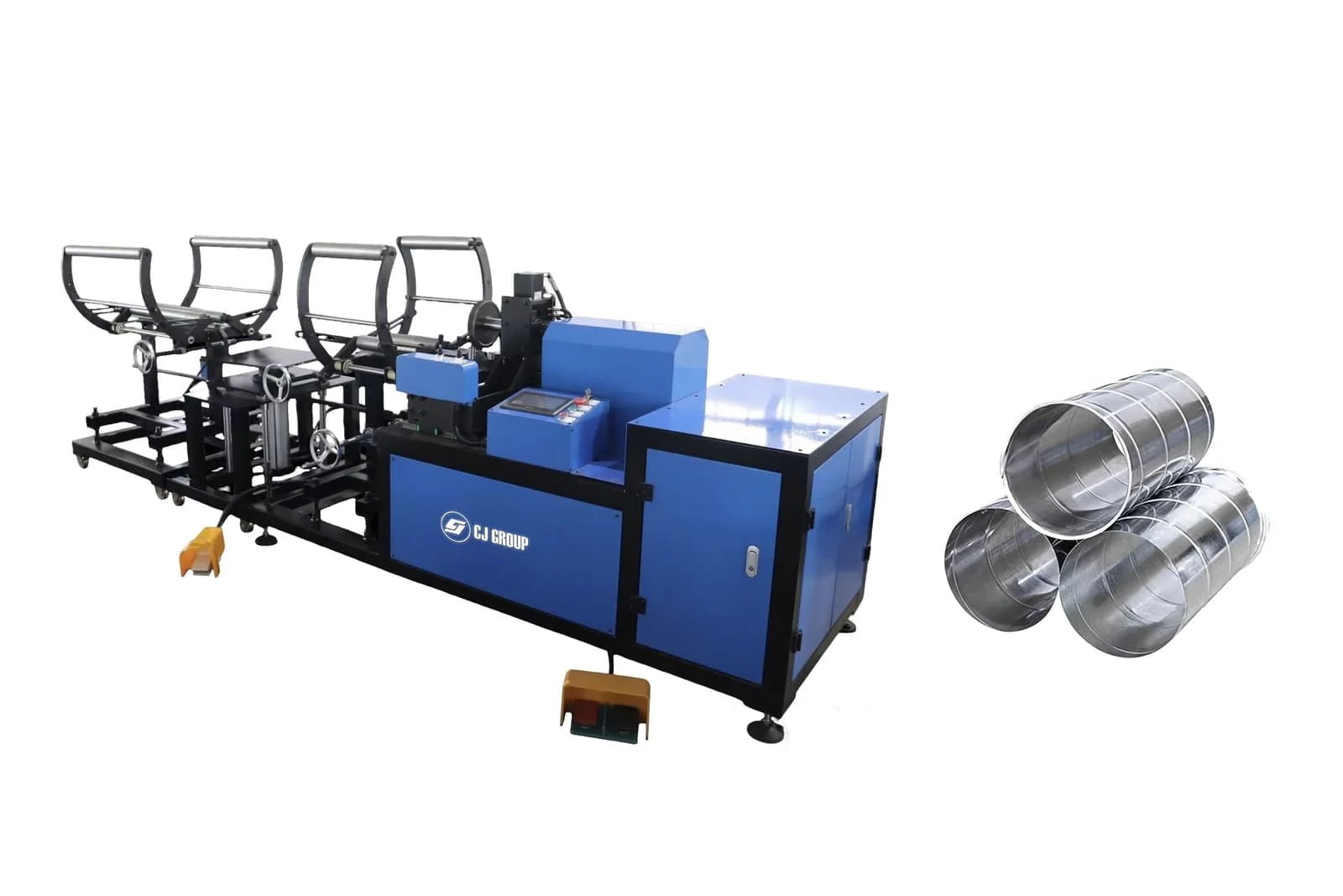 Spiral Duct Flanging Machine - Industrial HVAC Machinery